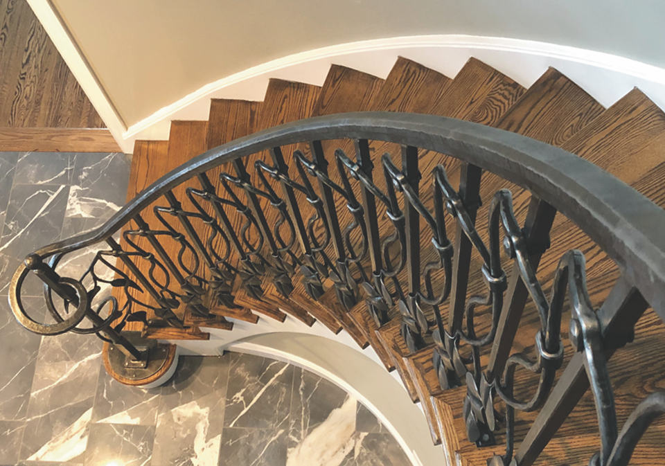 Railing by Andrew Chambers, as seen in The Anvil’s Ring.