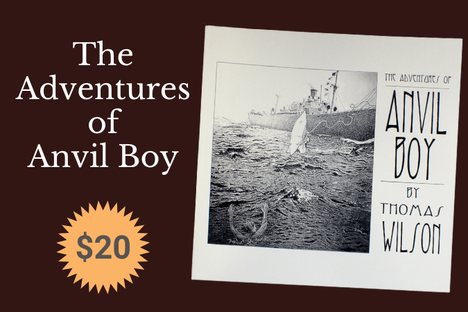 Book cover of The Adventures of Anvil Boy.